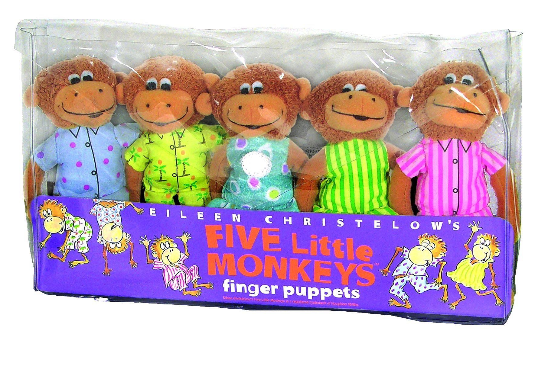 NEW FIVE LITTLE MONKEYS FINGER PUPPETS new-five-little-monkeys-finger-puppets