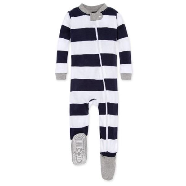 NEW BURT'S BEES BABY COTTON ORGANIC ONESIE BLUE
