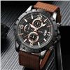 Image 2 : NEW 4 PC BROWN WATCH SET WITH DATE IN BOX