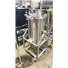 Image 2 : BREWHA EQUIPMENT CO. STAINLESS STEEL COMMERCIAL BREWERY TILTING MOBILE SCREW TOP TRANSPORT TANK,