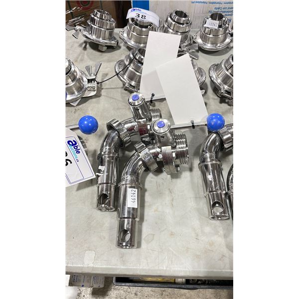 2 STAINLESS STEEL 2" COMMERCIAL BREWERY SCREW TOP FILLER RELEASE VALVES