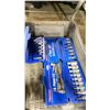 Image 2 : GREY PLASTIC TRAY OF ASSORTED INDUSTRIAL HEX BIT SOCKETS & PLASTIC TRANSPORT CASES