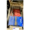Image 2 : GREY PLASTIC TRAY OF ASSORTED INDUSTRIAL HEX BIT SOCKETS & PLASTIC TRANSPORT CASES