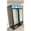 Image 1 : GLASS DOUBLE DOOR FREEZER. EXCELLENT LIKE NEW CONDITION. MODEL F2-54GDVC MFG 2021