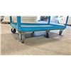 Image 2 : BLUE METAL 2 TIER 48"W X 24"D X 62"H COMMERCIAL MOBILE PRODUCT CART