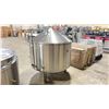 Image 2 : STAINLESS STEEL CONE TOP COMMERCIAL 55" DIAMETER MINI STILL / FERMENTATION TANK WITH 2 VALVES,