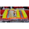 Image 2 : 4 BOXES OF WASIP PIO AP-1522 HIGH VISIBILITY YELLOW JOB SITE SAFETY VESTS