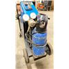 Image 3 : MILLER - MILLERMATIC 135 MOBILE WIRE FEED WELDER WITH GROUND CABLE, STINGER, HOSES, GAUGES, &