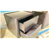 Image 3 : PAIR OF DARK WOOD MODERN 2 DRAWER NIGHT STAND WITH PUSH LOCK DRAWERS 22"W X 18"D X 19 1/2"H