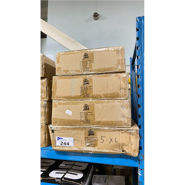 4 BOXES OF WASIP PIO AP-1522 HIGH VISIBILITY YELLOW JOB SITE SAFETY VESTS