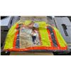 Image 2 : 4 BOXES OF WASIP PIO AP-1522 HIGH VISIBILITY YELLOW JOB SITE SAFETY VESTS