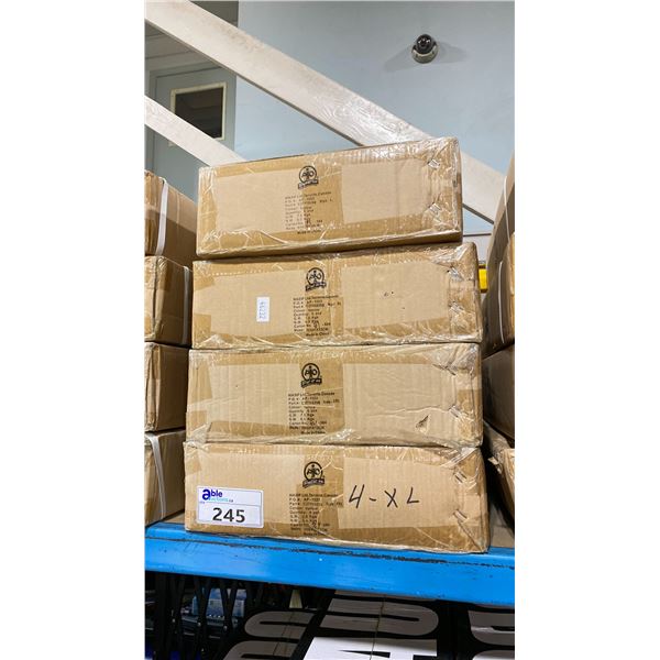 4 BOXES OF WASIP PIO AP-1522 HIGH VISIBILITY YELLOW JOB SITE SAFETY VESTS