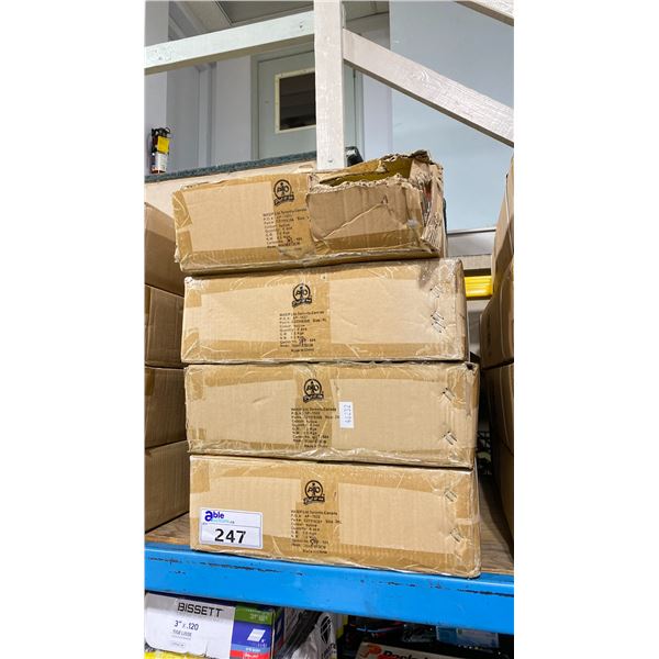 4 BOXES OF WASIP PIO AP-1522 HIGH VISIBILITY YELLOW JOB SITE SAFETY VESTS