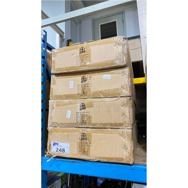 4 BOXES OF WASIP PIO AP-1522 HIGH VISIBILITY YELLOW JOB SITE SAFETY VESTS