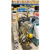 Image 2 : DEWALT DWS780 12" DOUBLE BEVEL SLIDING COMPOUND MITER SAW ON DEWALT FOLDING MOBILE MITER SAW STAND