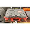 Image 2 : MILWAUKEE PACKOUT BOX WITH MAKITA GA4542C ELECTRIC ANGLE GRINDER, ASSORTED CORING BITS, & GRINDER