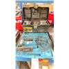 Image 1 : MAKITA ELECTRIC JIG SAW IN HARD TRANSPORT CASE WITH STANLEY 16" TOOL BOX & ASSORTED TOOL CONTENTS