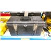 Image 2 : BLACK PLASTIC TOOL BOX WITH 2 COMMERCIAL PNEUMATIC CLAMP TOOL KIT