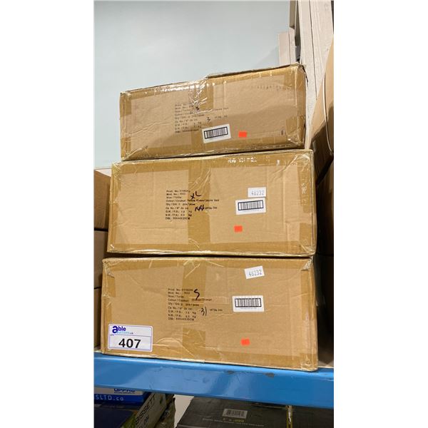3 BOXES OF PIONEER HIGH VISIBILITY INDUSTRIAL JOB SITE SAFETY JACKETS