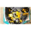 Image 2 : MAKITA SOFT TOOL BAG OF ASSORTED DEWALT ELECTRIC CORDLESS POWER TOOLS / CHARGERS