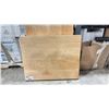 Image 2 : SOLID LIGHT WOOD TABLE TOP - 30"W X 24"D X 2 1/2" THICK & A SOLID LIGHT WOOD TABLE TOP - 57"W X