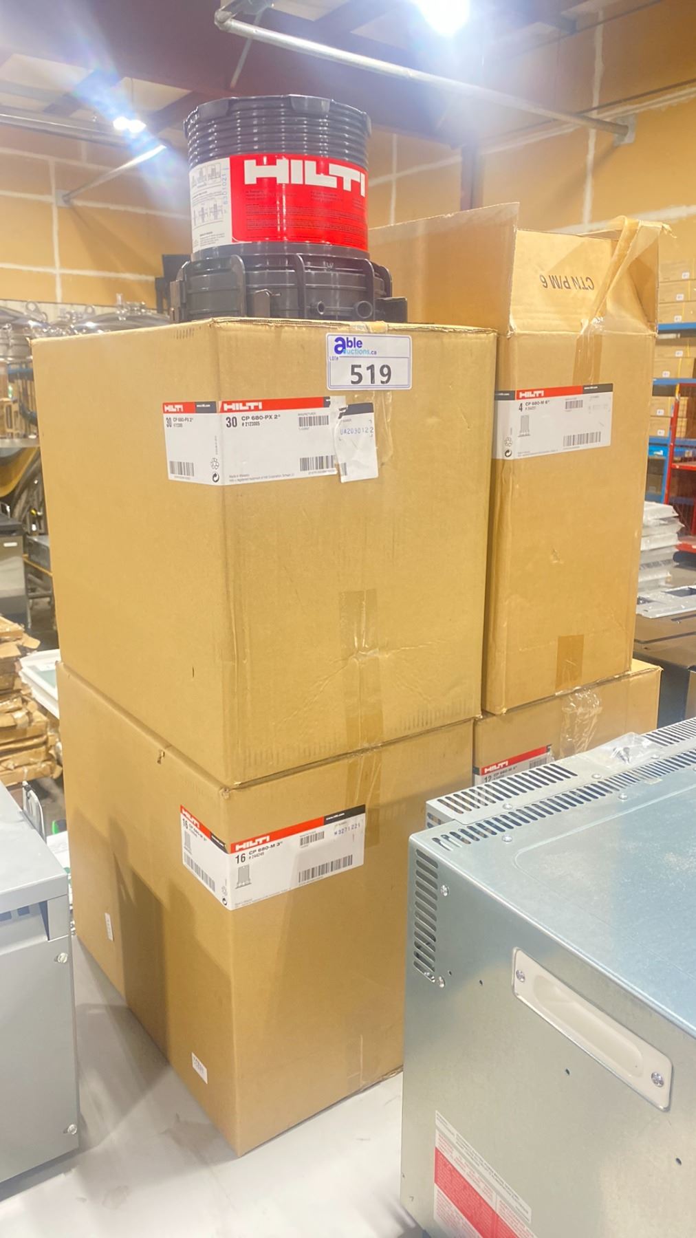 4 BOXES OF CAST-IN FIRESTOP DEVICE, CP 680-PX 2