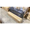 Image 1 : MONTIGO DRL4813NI BLACK METAL 50" RECESSED WALL INSERT TOP VENTED GAS FIRE PLACE & BOX OF