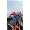 Image 2 : EGN EG360 RED 420CC GAS POWERED RUBBER TRACK RIDE ON HYDRAULIC MINI SKID STEER/LOADER WITH 37" W