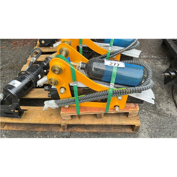 MIVA SB05 MINI EXCAVATOR HYDRAULIC BREAKER CE ATTACHMENT WITH BOTTLE, TOOL BOX, & BITS