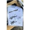 Image 2 : MIVA BLACK MINI EXCAVATOR 3PCS AUGER ATTACHMENT SET