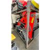 Image 1 : EG380T RED 16HP GAS POWERED RIDE ON RUBBER TRACK MINI SKID STEER WITH 0.15 M3 BUCKET CAPACITY,