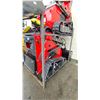 Image 2 : EG380T RED 16HP GAS POWERED RIDE ON RUBBER TRACK MINI SKID STEER WITH 0.15 M3 BUCKET CAPACITY,
