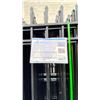 Image 2 : FENS FEN20 - 10'L X 7'H BLACK METAL SITE FENCING, INCLUDES 20 FENCE PANELS + 21 POSTS WITH