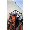 Image 2 : AGT -YF2-380 ORANGE 420CC GAS POWERED RUBBER TRACK RIDE ON HYDRAULIC MINI SKID STEER/LOADER WITH