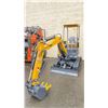 Image 2 : AGT INDUSTRIAL YELLOW MX50R GAS POWERED RUBBER TRACK MINI EXCAVATOR WITH ATTACHED DIGGING BUCKET