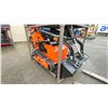 Image 1 : EGN EG36C ORANGE 420CC GAS POWERED RUBBER TRACK RIDE ON HYDRAULIC MINI SKID STEER/LOADER WITH