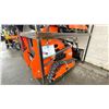Image 2 : AGT -YF2-380 ORANGE 420CC GAS POWERED RUBBER TRACK RIDE ON HYDRAULIC MINI SKID STEER/LOADER WITH