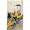 Image 2 : MIVA INDUSTRIAL VA12CS 2024 YELLOW 13.5 HP GAS POWERED RUBBER TRACK MINI EXCAVATOR WITH ATTACHED