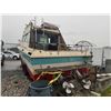 Image 4 : CABIN CRUISER BOAT WITH TRAILER, TWIN ENGINES *NEEDS FLATDECK FOR REMOVAL* *NO REGISTRATION
