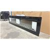Image 2 : CHARAVECTOR CEEF00111BL BLACK METAL 70" RECESSED WALL MOUNTED ELECTRIC FIRE PLACE *DISPLAY MODEL*