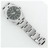 Image 7 : Rolex Ladies Midsize 31MM Black Index Dial 18K White Gold Diamond And Sapphire D