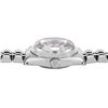 Image 5 : Rolex Ladies Stainless Steel Silver Index Fluted Bezel Date Wristwatch