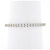 Image 3 : 14k White Gold 0.33 ctw Pave Diamond Thin Petite Stack Wedding Eternity Band Rin