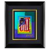 Flag with Heart by Peter Max