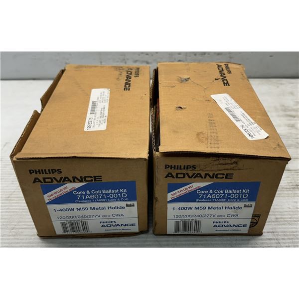 (2) Advance #71A6071-001D Core & Coil Ballast Kits