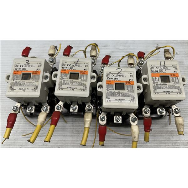 Lot of (4) Fuji #SC-N4 (80) Contactors