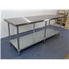 Image 2 : Thorinox 84" x 30" Stainless Steel Work Table | Table1