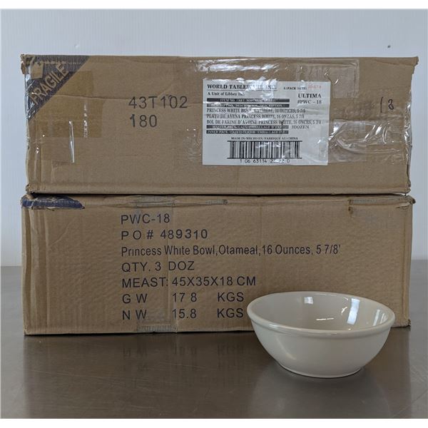 16oz Oatmeal Bowls - Lot of 54 | L8MC2