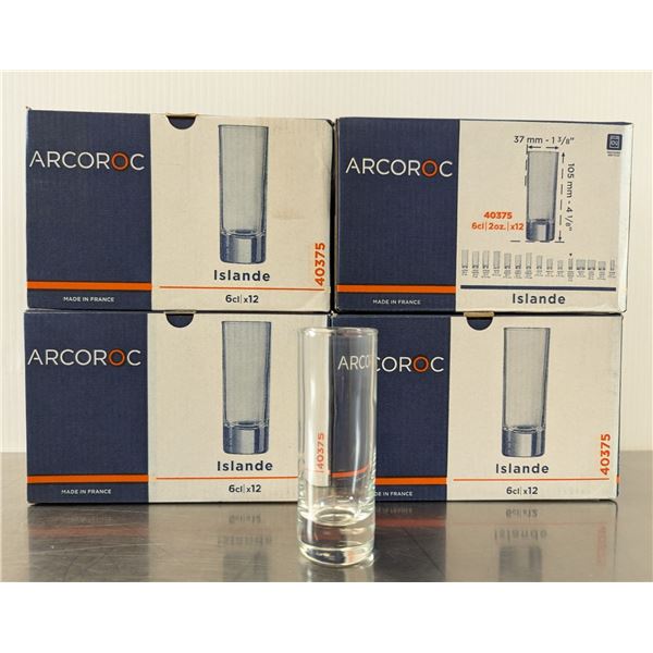 Arcoroc 40375 Islande 2-1/4oz Cordial Glasses - Lot of 48 (4 Cases) | L8MC1