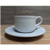 Image 1 : Vista Alegre 3oz Perla White Coffee Cup & Saucers - Set of 24 (4 Cases) | L6CR2